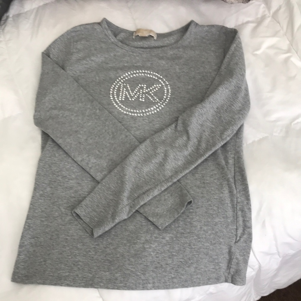 Michael Kors Long Sleeve Gray Shirt